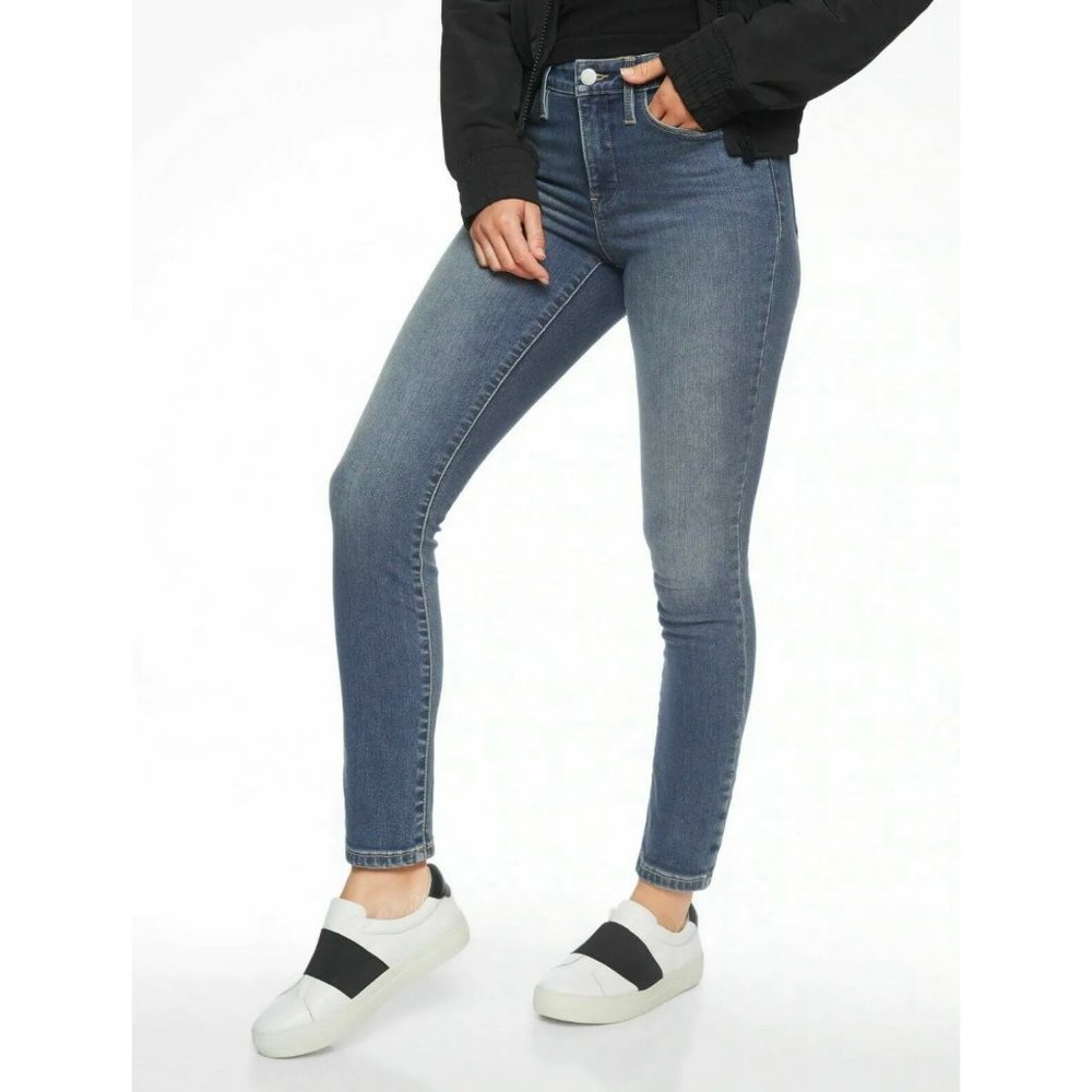 Athleta Sculptek Skinny Blue Dark Wash Jeans Size 12
